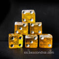 Bescon de 16 mm D6 Beer Dice Set, dados de 5/8 "de 6 lados en estilo de imitación de cerveza, novedad D6 DICE Set 6pcs